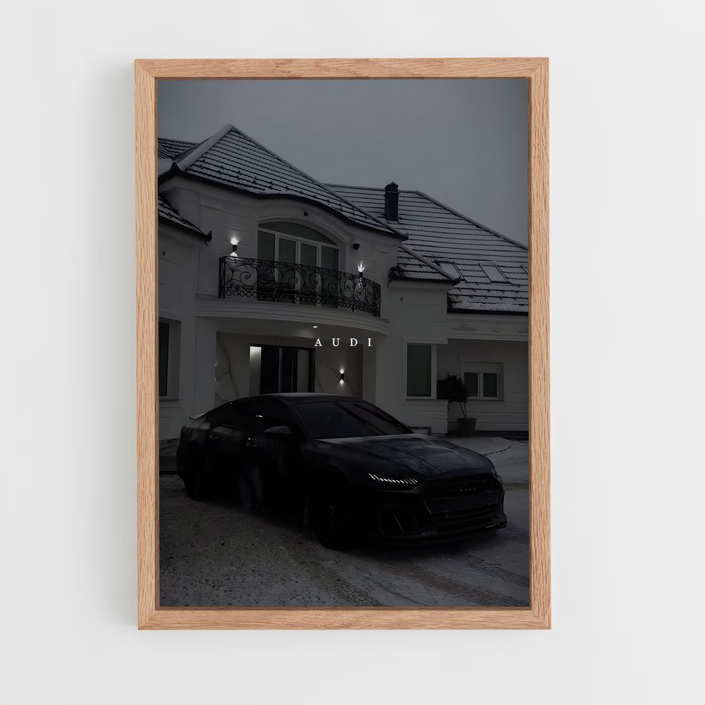 Poster Performance Noire – affiche Audi (vue 4)
